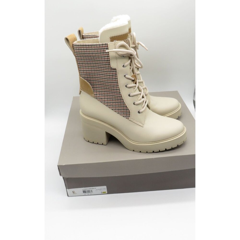 Franco Sarto Dizzy Women's Faux Fur Lined Lace-Up Winter Boots Size 9M NEW